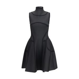 Alexander McQueen Black Polyester Cocktail Women's Dress